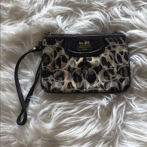 Small coach wristlet